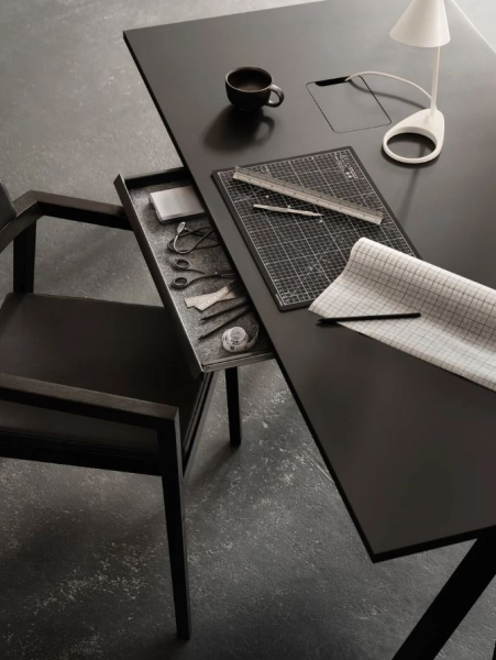 String Schreibtisch Schublade schwarz